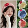 Lace Edge Knitted Beret Soft Bow Beret Japanese Style Pullover Beanie Cap  Autumn Winter Season