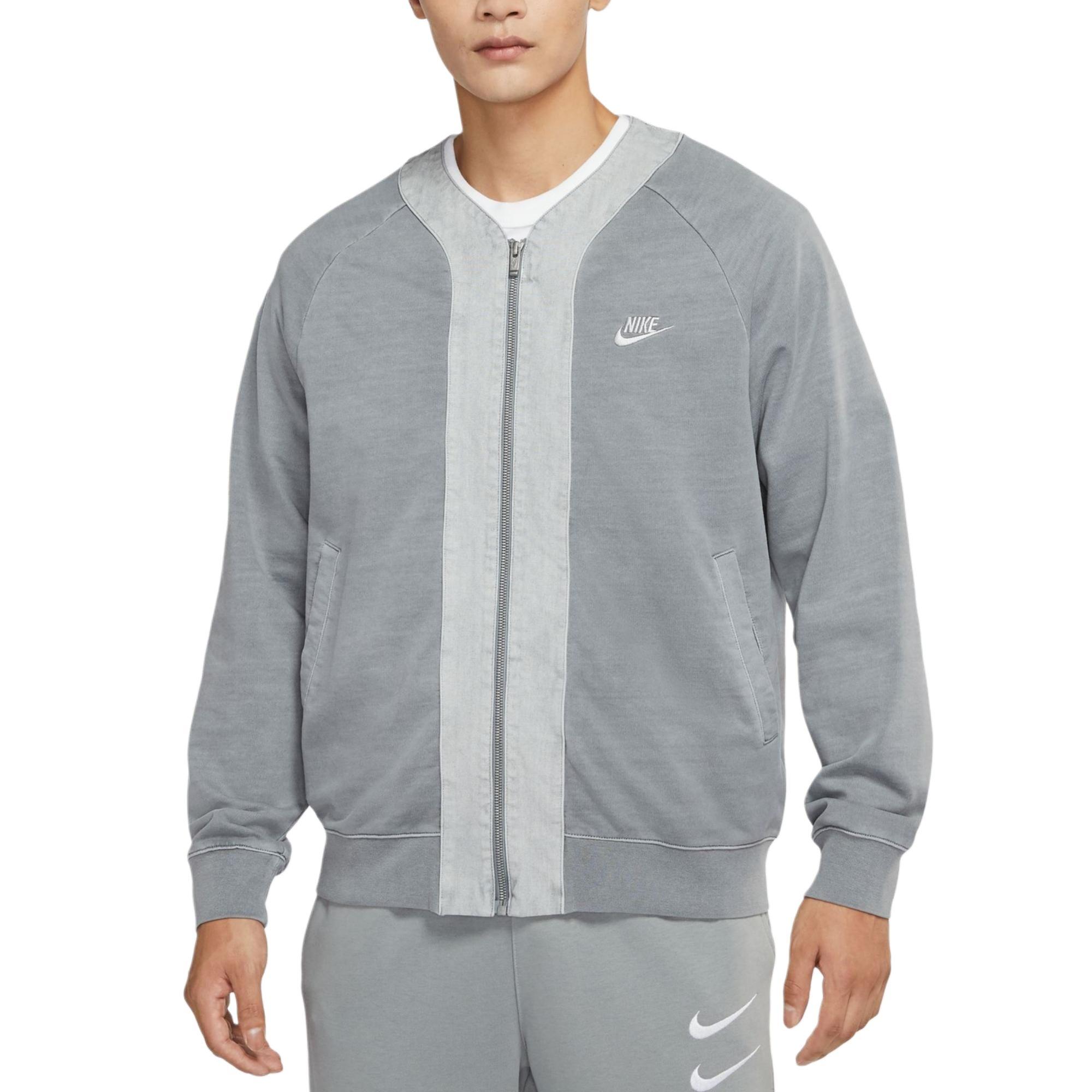 Nike NSW Zipped Jacket  Double Grey  Men s DM6896-073 XXL