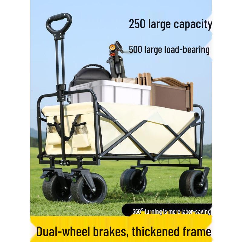 Foldable Extra Large Outdoor Camping Cart Trailer