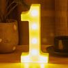 LED 21cm Warm Light Alphabet 0-9 Letters for Wedding Party Home Decor