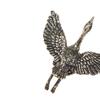 Elegant Brass Flying Crane Figurine Vintage Style Animal Home Decor Office Gift Detailed Feathers Comb Table Ornament Tea Pet