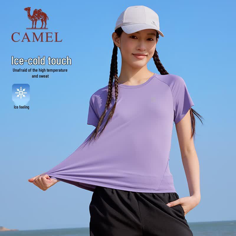 CAMEL Women s Cooling Quick-Dry Running Fitness T-Shirt XL