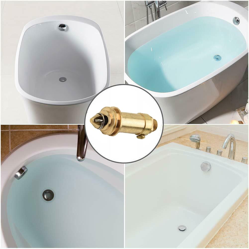 Scarico sostitutivo per lavabo e vasca resistente alla ruggine con affidabile meccanismo a molla