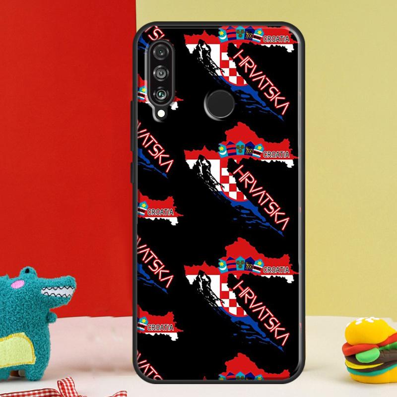 Croatia flag For Huawei Nova 9 10 SE 12i 12s 11i 5T Y91 Y90 Y60 Y70 Y72 Y61 P60 Pro P20 P30 P40 Lite Case