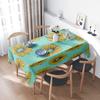 Beautiful Sunflower Print Tablecloth Home Decoration Polyester Washable 4 Seasons Universal Use Dining Room Kitchen Decorative C
