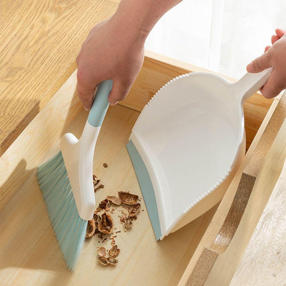 Handheld Mini Dustpan and Brush Set Flexible Desktop Mini Broom Set  Window Gap Cleaning