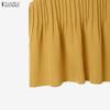 ZANZEA Women Casual Round Neck Solid Color Loose Sleeveless Tank Tops