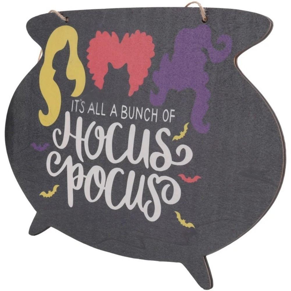 Round Door Hanging Sign Wooden Wooden Door Hanger Sturdy Outdoor Wall Sign  Party Supplies