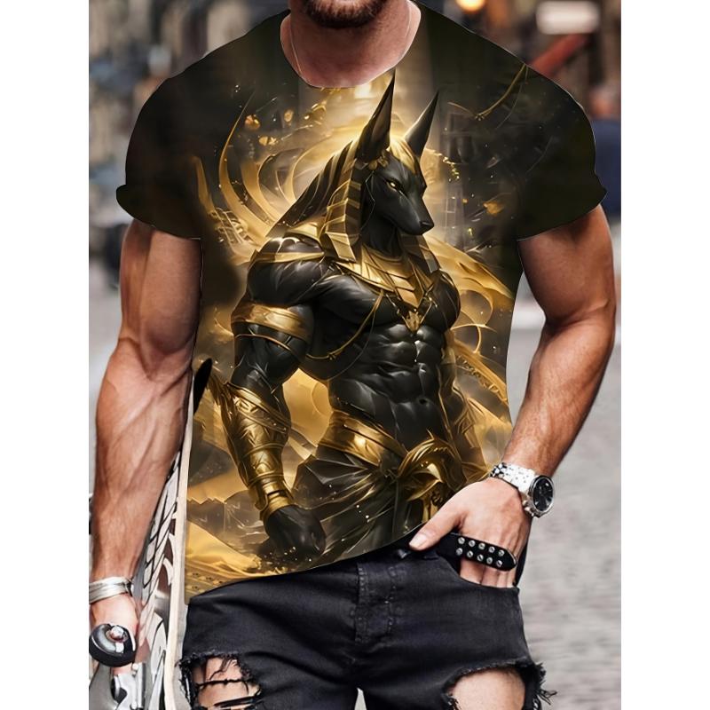Fashion 3D Print Men Short Sleeve Round Neck T-Shirt Plus Size Tee Summer Casual Tshirts