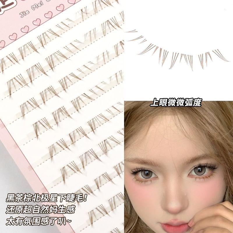 SIDIT - Natural Wispy Colored Lower Cluster False Eyelashes