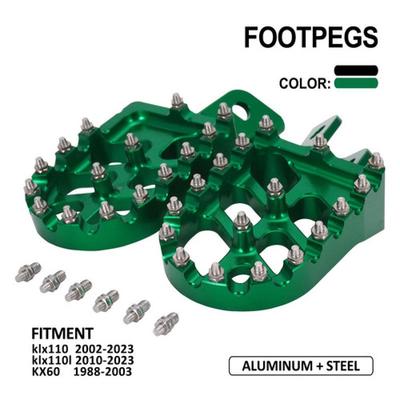 Repose-pieds CNC en aluminium pour motos tout-terrain KLX110/110L & KX60