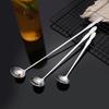 Stainless Steel Long Handle Stir Spoon Designed For Effortless Mixing In Cocktails And Teas