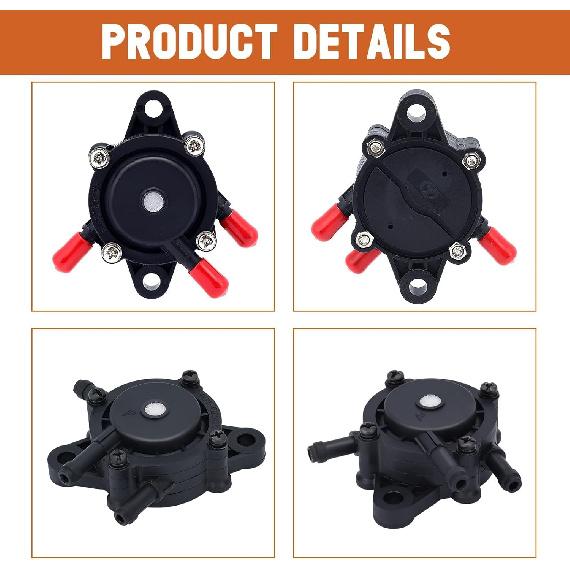 Savior 808656 691034 Fuel Pump For 692313 491922 Kohler 24 393 04-S 24 393 16-S Honda 16700-Z0J-003 Predator 212 Fuel Pump LG808656 M145667 Kawasaki