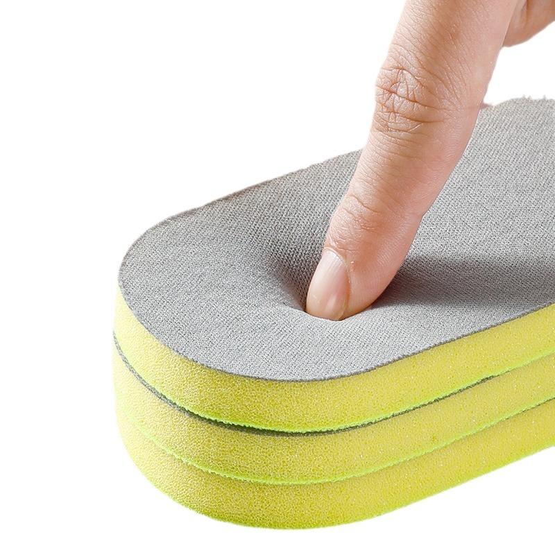 Thick Sports Shoe Insoles for Men Women Super Soft Cloud Feeling High Elastic Shock Absorbing Breathable Sweat Absorbing Foot