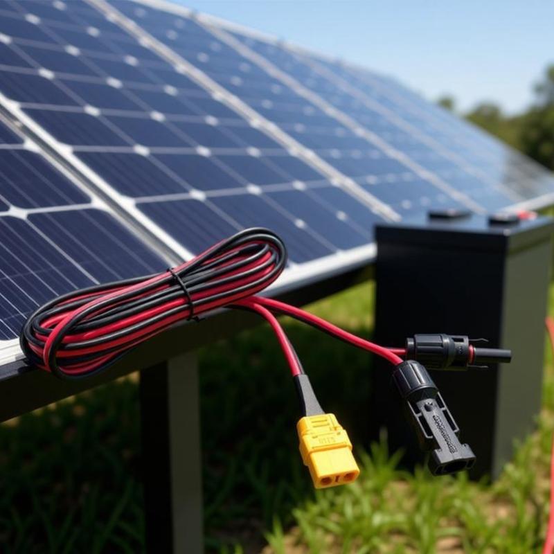 XT90H Female Input Cable for Solar Charging, Solar Side End Cord for Home Backup and Outdoor Generator Charging