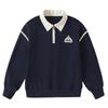 Romon Girls' Academy Style Polo Collar Sweatshirt