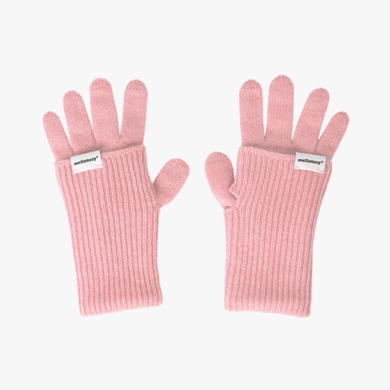 

mellotory 100% кашемировые перчатки без пальцев (светло-розовый) Light pink