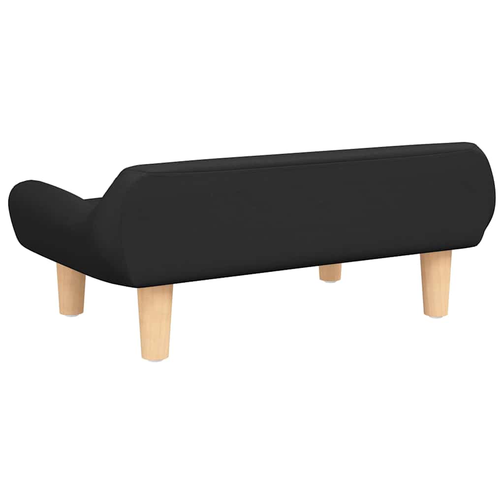 Kids Sofa Black 70 x 40 x 24 cm Fabric