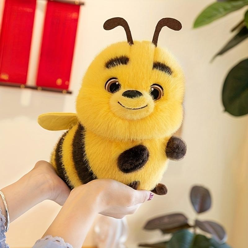 1 pz Adorabile Peluche Ape Cartone Animato Morbido Giallo Nero Animale di Peluche con Occhi Espressivi, Compleanni, Inaugurazioni di Case, Matrimoni, Halloween, Natale,