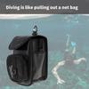Diving Equipment Bag Scubas Gear Holder Diving Accessory Bag Scubas Diving Mesh Gear Pouches with Swivels Clip For BCD