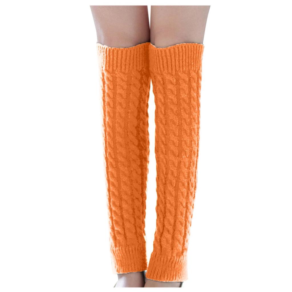 Fashion Women Winter Warm Leg Warmers Knitted Crochet Long Socks
