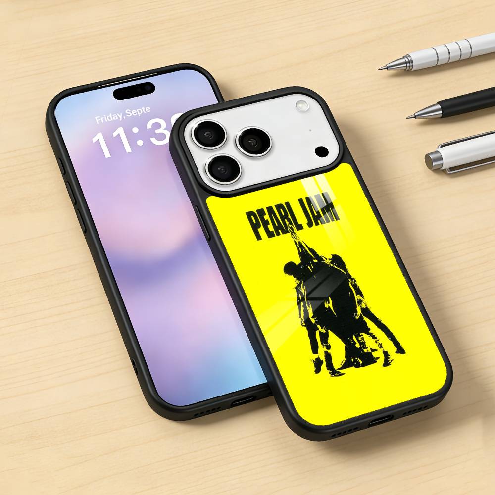 P-Pearl J-Jam Band Phone Case For iPhone17,16,15,14,13,12,Pro,Max,Magnetic For Magsafe Wireless Charging