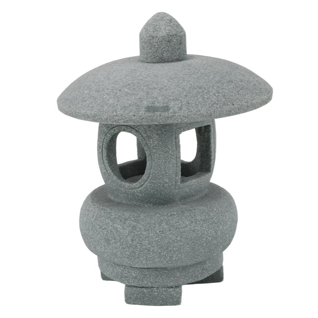 Pagoda Lantern Statue Sandstone Chinese Building Ornament Miniature Pagoda Model for Fish   Landscape