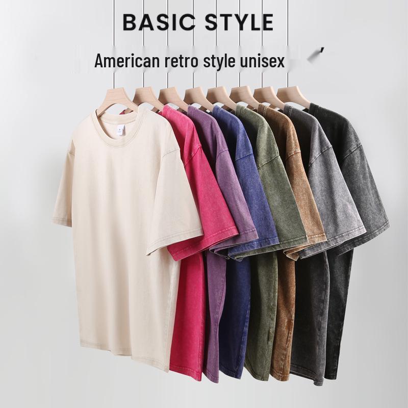 

Women s Distressed Washed Summer T-Shirt, Loose Fit, Half Sleeve, Plus Size, Men s Short Sleeve Option Available XL (140-160 jin)