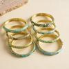 Traditional Vintage Cloisonne Bangle Chinese Women's Hand Bracelet Flower Bangle  Jewelry Gifts
