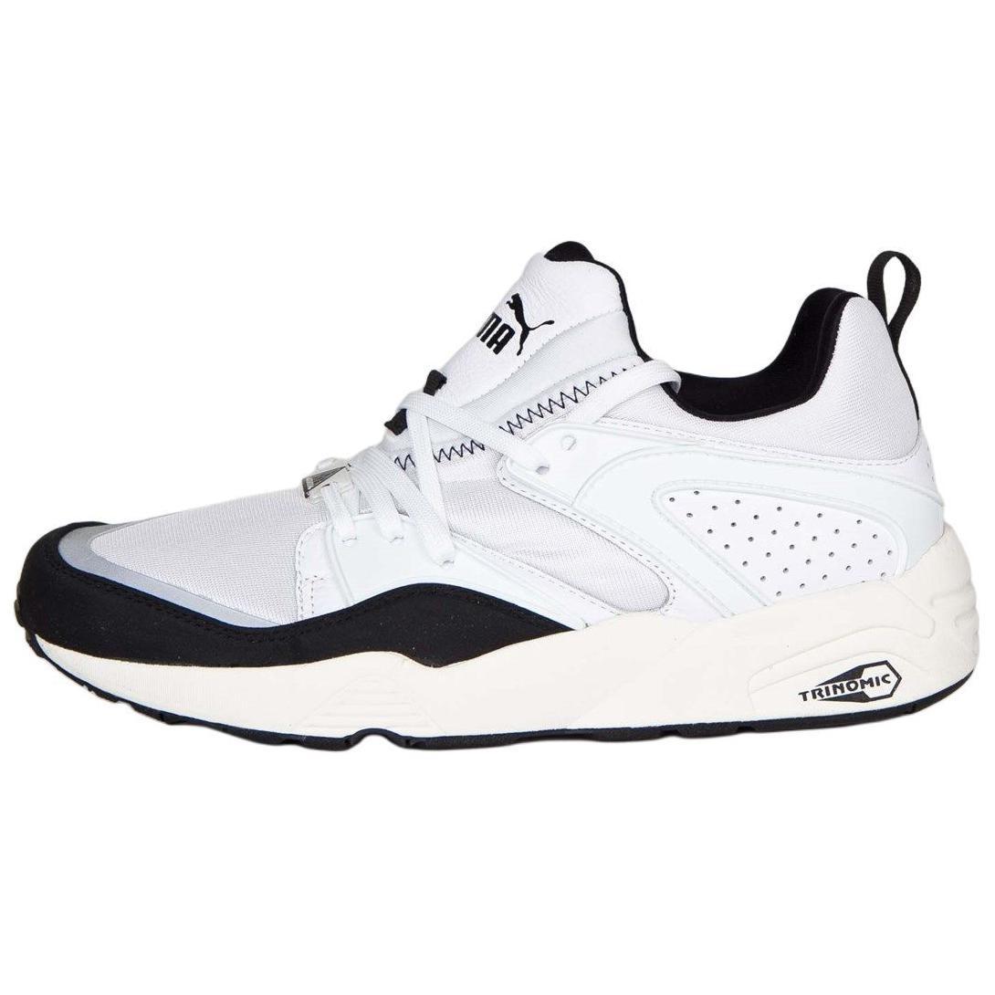 PUMA Blaze Of Glory Primary Running Shoes White/Black Men s 358150-04 EU 39
