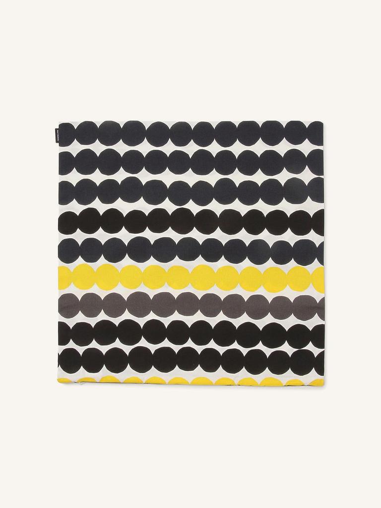 Marimekko Rasyamatto Cushion Cover, 50x50cm, Women's, 52_1_52189467371, Black/Gray/Yellow