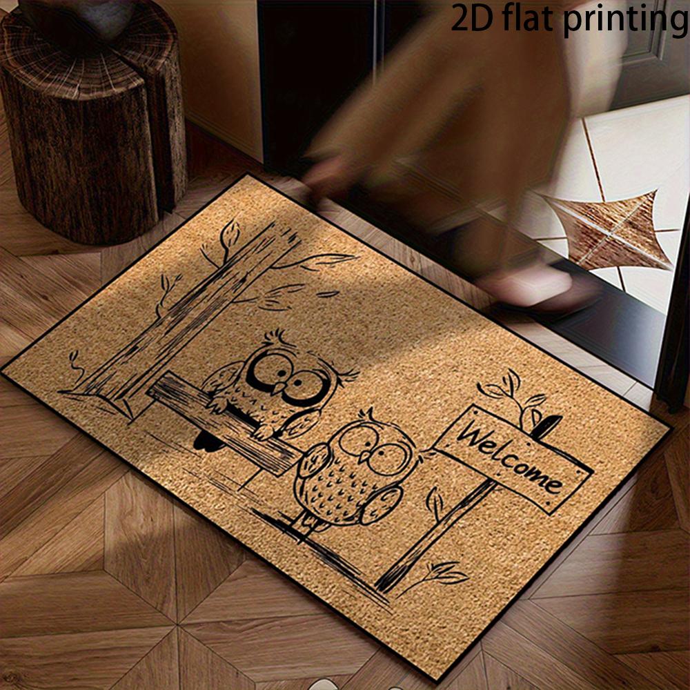 2D Flach - 1 Stück Niedlicher Fußabtreter mit lustigen Sprüchen, Willkommensmatten für die Heimdekoration.