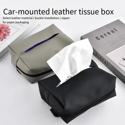 Car Interior Tissue Box Car Armrest Box Tissue Box Car Interior Bag Drawstring Paper Bag Napkins Minimalist Car Rear Seat Back