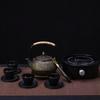 SCAONORCH Japonská litinová konvice na čaj s nerezovým nálevníkem Litinová konvice na čaj pro vaření vody Oolong čaj 900ML