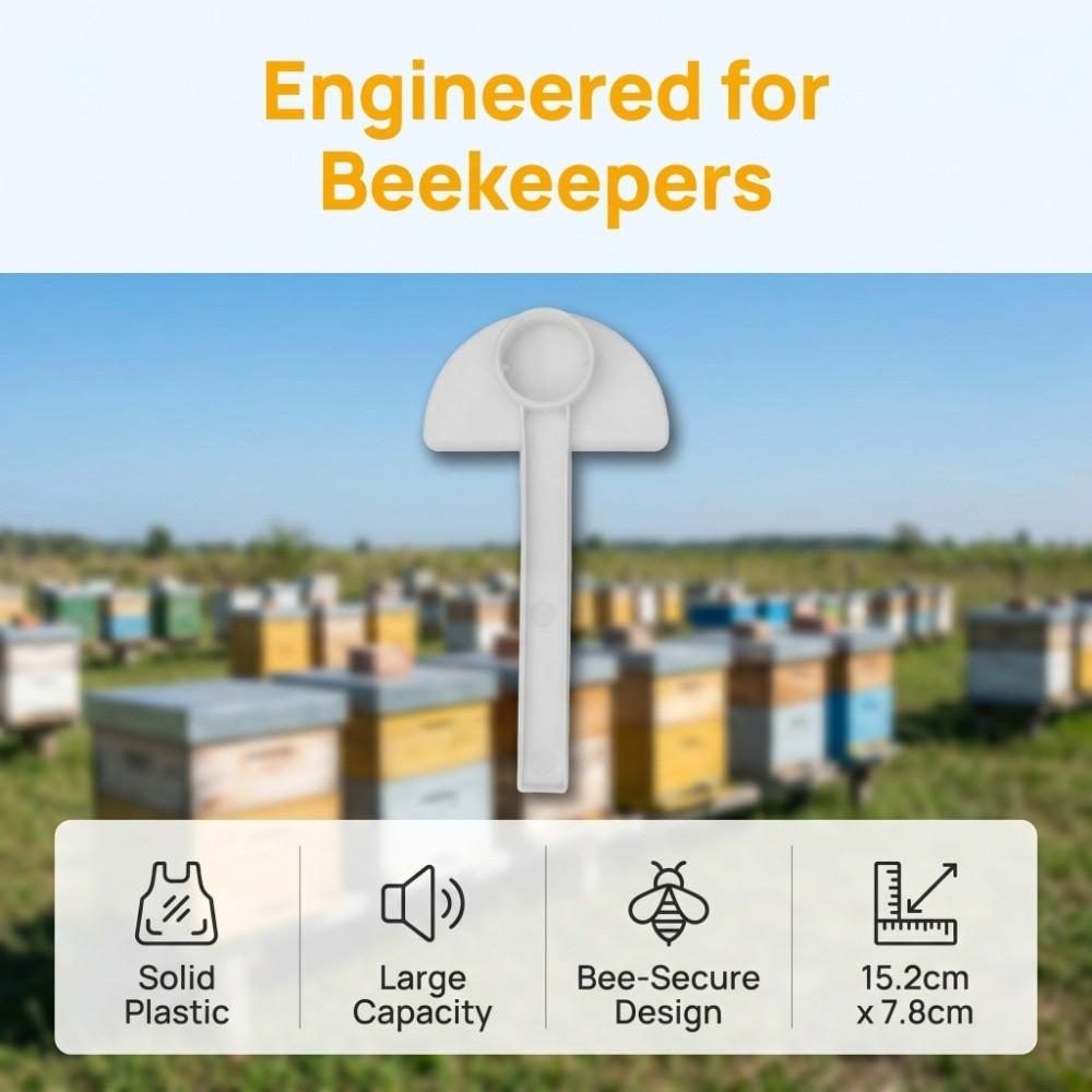 20Pcs Tasteless Bee Water Feeder Plastic Multifunction Bee Water Feeder  Beekeeping