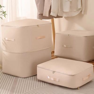 Kendiliğinden Sıkıştırmalı Düzenleyici Saklama Çantası Büyük Kapasiteli Nem Geçirmez Fermuarlı Kapatma Mont Saklama Çantası Yorgan Paketleme Çantası