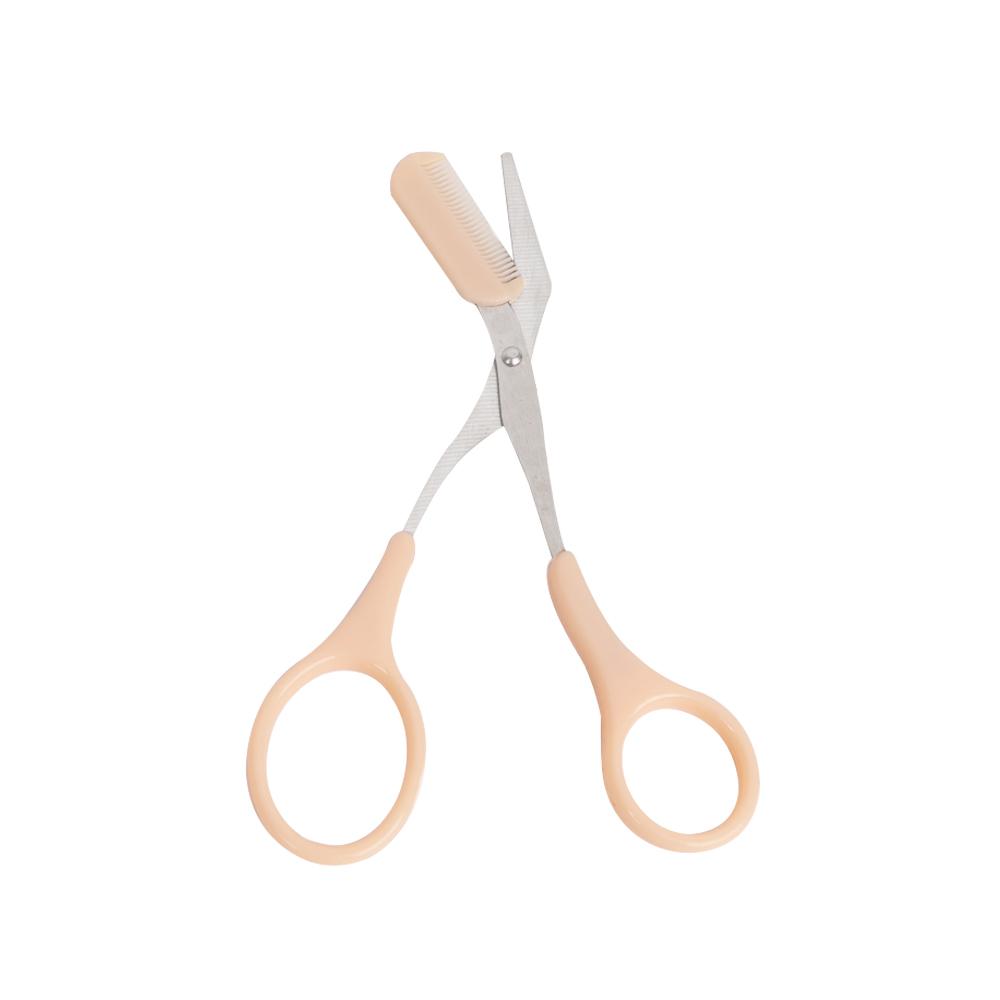 1/2Pcs Eyebrow Trimming Knife Eyebrow Face Razor for Women Eyebrow Scissors with Comb Brow Trimmer Scraper Beauty Scissors Tools