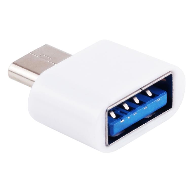 

Пластиковый USB-C / Type-C Male to USB 2.0 Female OTG Data Transfer Charger белый