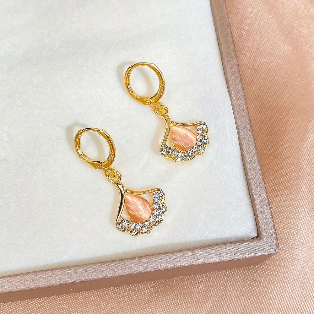 

Модные серьги Элегантные, благородные и роскошные женские серьги веерообразные подвески-подвески Благородные подарки Серьги Изысканные подарки розовый