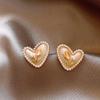 Monet Garden Purple Baroque Pearl Earrings - Vintage Style, Luxury Women's Studs
