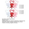 6 Pcs Single Flower Sleeves Paper Love Heart Floral Gift Flower Bouquet Wrapping Box