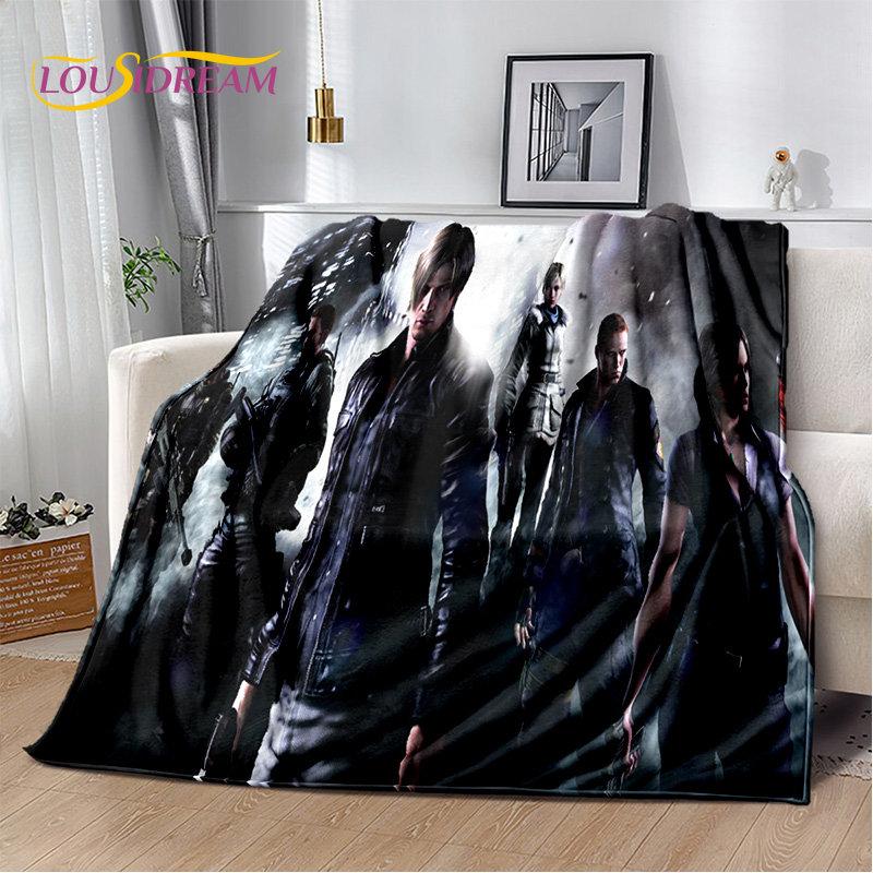 R-Resident Evil Game Gamer Soft Plush Blanket,Flannel Blanket Throw Blanket for Living Room Bedroom Bed Sofa Picnic Office Cover