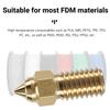 5/10PCS 3D Printer 0.4mm High Speed Brass Nozzles Kit for Elegoo Neptune 4, Neptune 4 Pro Hot End Nozzle Replacement Part