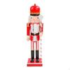 15 Inch Christmas Soldier, Doll Shape Puppet Toy, Wooden Soldier for Office Desk Decoration