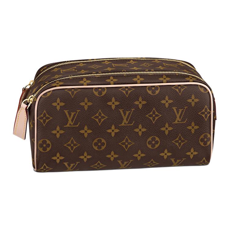 

Louis Vuitton Сумка для туалетного приладдя Класичний вінтажний принт Застібка-блискавка Покритий канвас зі шкіряною обробкою Сумка для туалетних приналежностей Чоловіча сумка для туалетних приналежностей Коричневий M44494 Gift Set(Basic Set+Box+Shopping