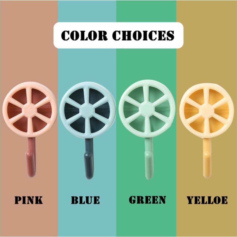 

Punch-free Self Adhesive Hooks Lemon Key Bag Hooks New Towel Coat Hooks синій
