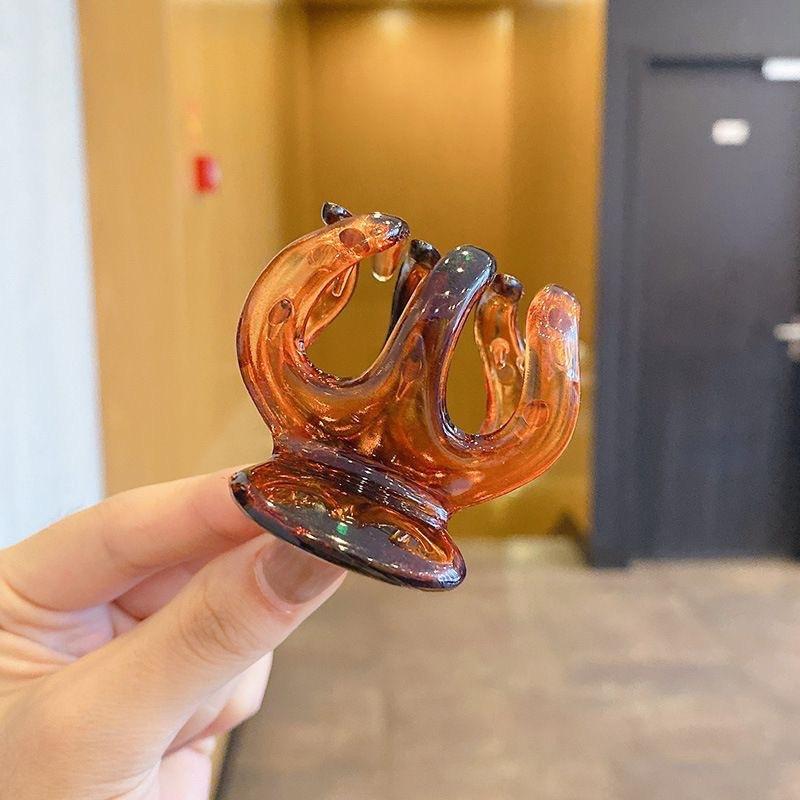 

1 шт. Мини милые заколки для волос для женщин, акриловые заколки-крабики конфетных цветов, милые детские модные аксессуары для волос Size fits all