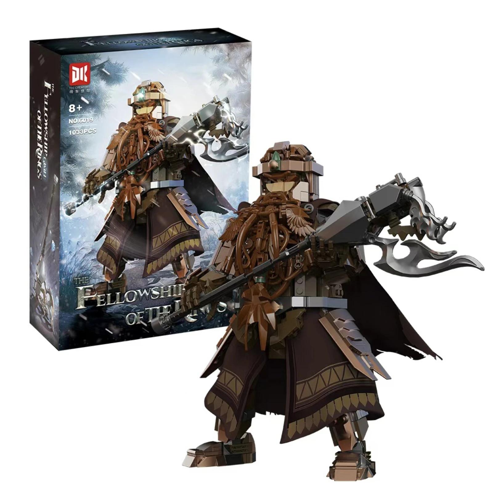 

1033 детали Фэнтезийный набор для сборки воина-гнома Вдохновленный Средиземьем Модель бронированного защитника Кольца для коллекционеров Детей