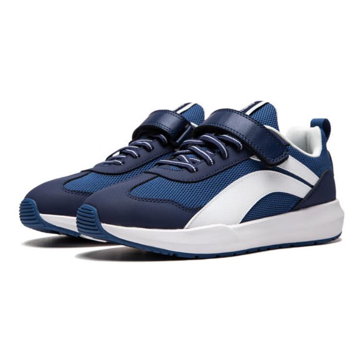 Li-Ning Cloud Lightweight Non-Slip Shock Absorbing Wear-Resistant Breathable Balance Support Low-Top Casual Shoes Kids sneaker Blue YKCU082-3
