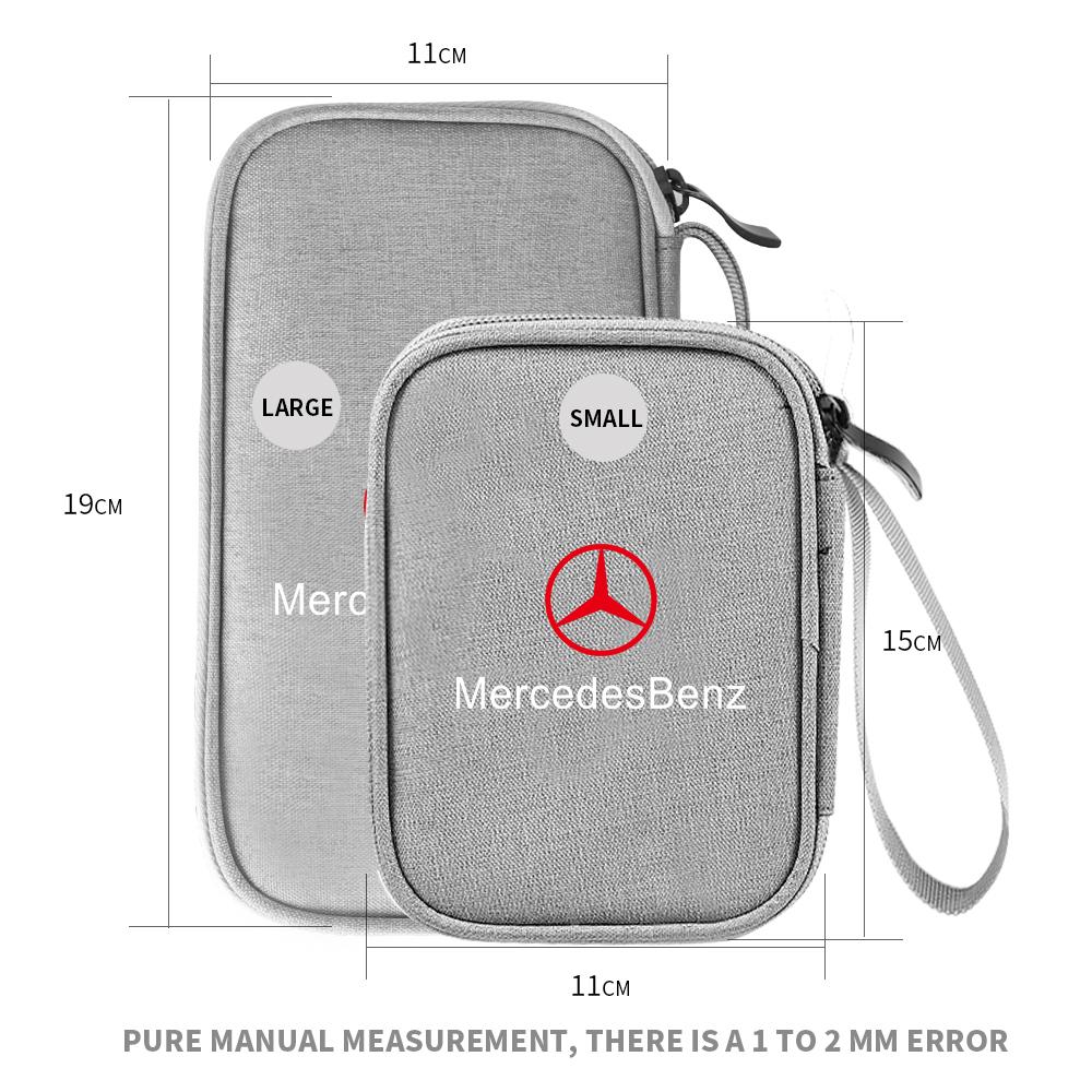 GLC GLB 1pc Car Digital Supplies Storage Bag USB Cable Storage Box For Mercedes Benz AMG W204 W213 W205 W211 W176 W218 W212 W17